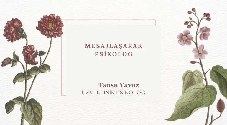 mesajlaşarak psikolog